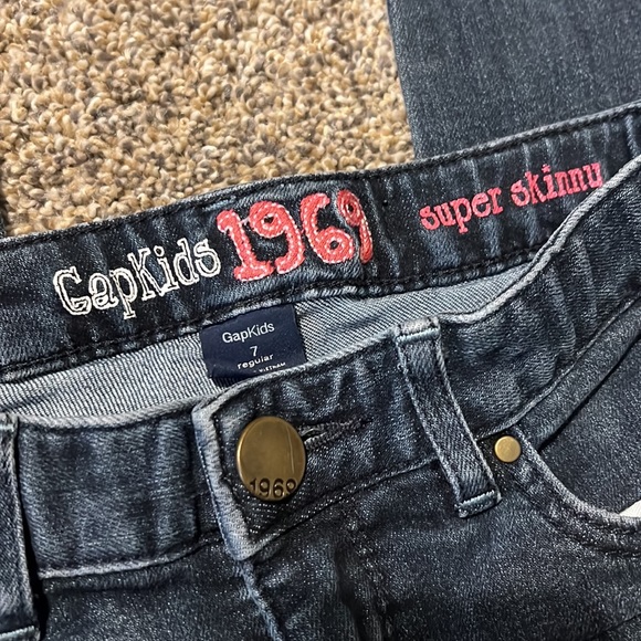 **GAP girls super skinny jeans size 7 regular - Picture 4 of 5